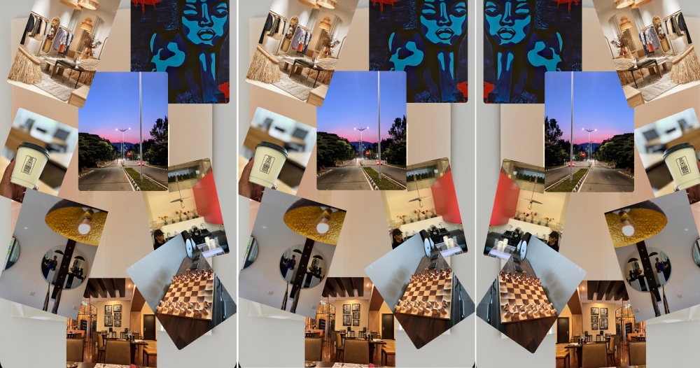 A collage of photos taken by the author of different places & brands in Kigali. Courtesy