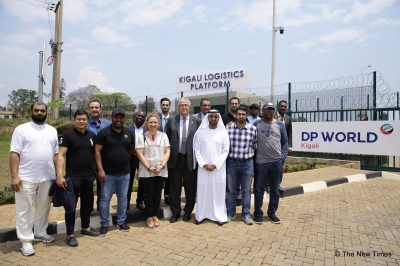 Trade Mission from UAE visit Dubai Port World at Masaka in Kicukiro District in Kigali, on  August 30, 2019.  File