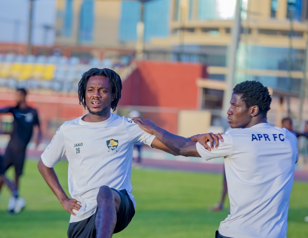 APR FC  midfielder Richmond Lamptey during a training session in Cairo ahead of Saturday&#039;s crunch CAF Champions League clash with Pyramids-courtesy