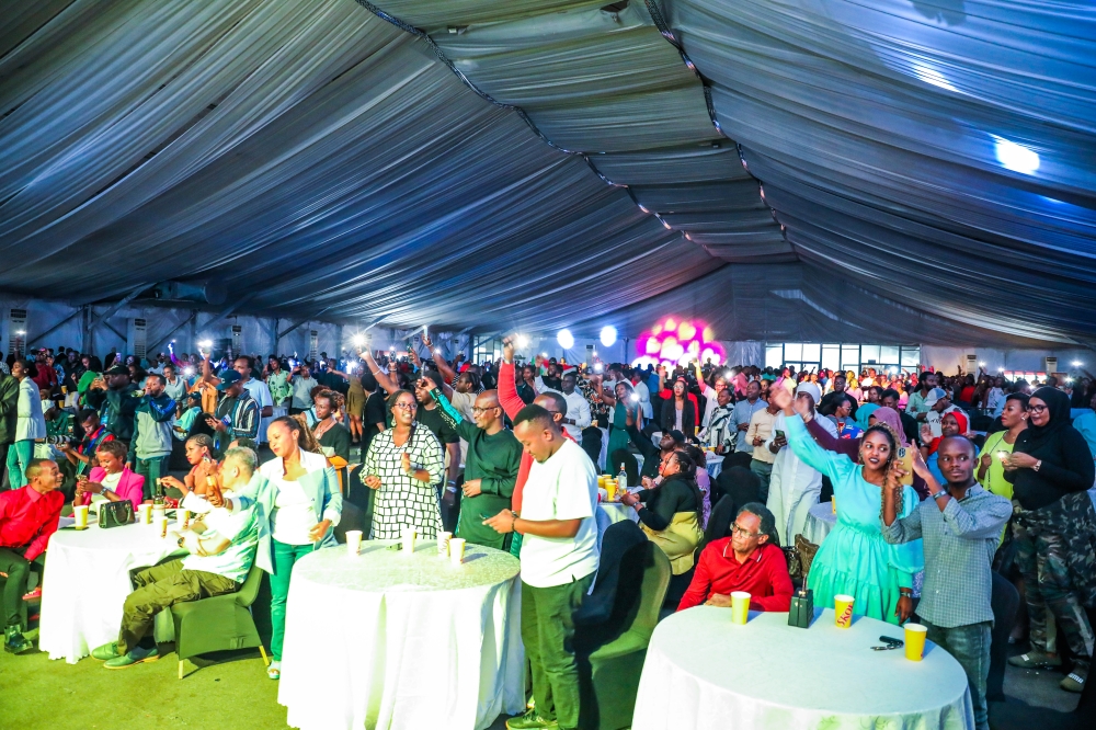 Revelers enjoy a music performance during a concert in Kigali on August, 23 Photo by Craish Bahizi