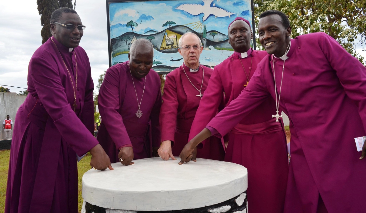 The Archbishop of Canterbury, The Most Rev Justin Welby and other Reverands inaugurate the covenant place at Gahini in Kayonza District on February 18, 2017. Photo by  Sam Ngendahimana