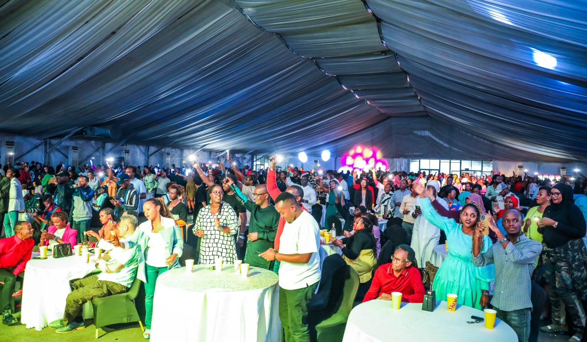 Revelers enjoy a music performance during a concert in Kigali on August, 23 Photo by Craish Bahizi