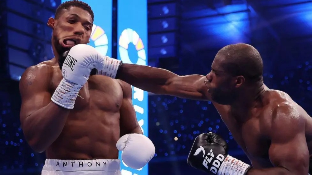 Dubois shots rattled AJ to his core and beat him in a fifth-round knockout at Wembley Stadium on Saturday night-Photo by Matchroom