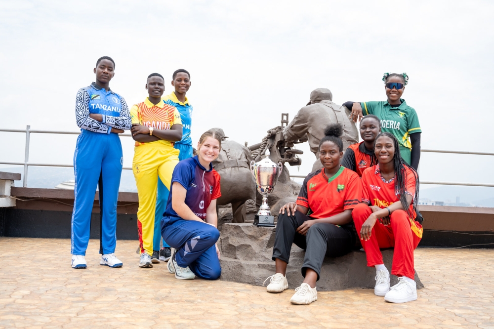 U19 Women&#039;s Captains pose for a photo at the Museum for Campaign against Genocide-courtesy