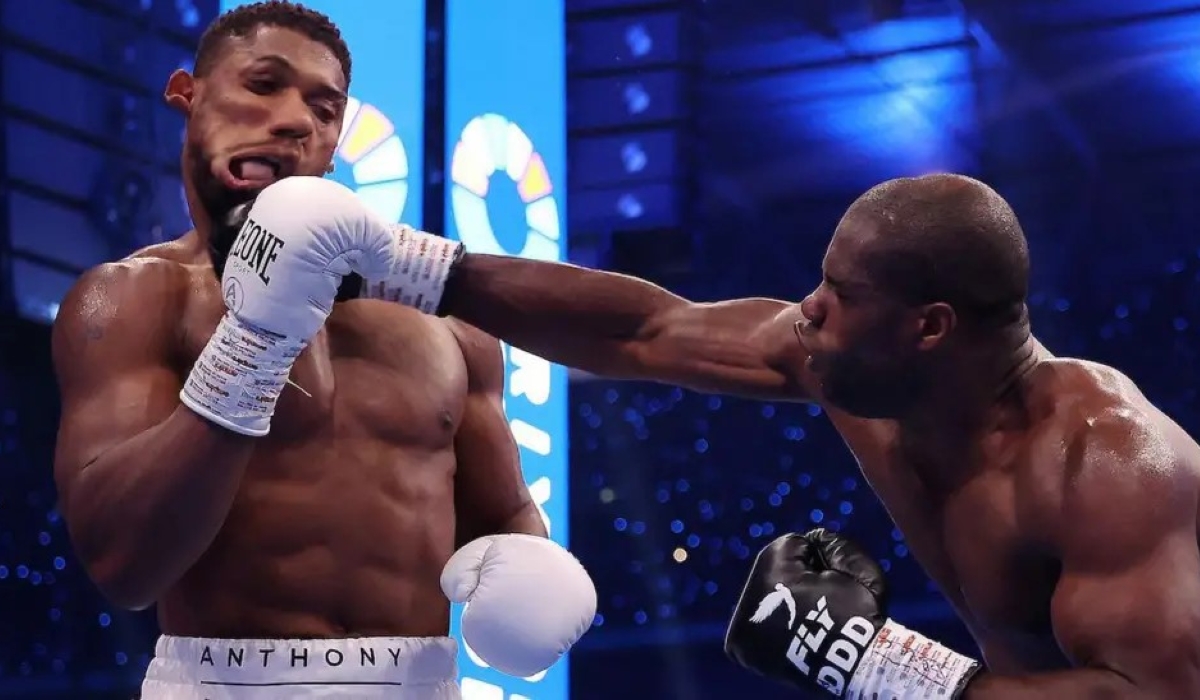 Dubois shots rattled AJ to his core and beat him in a fifth-round knockout at Wembley Stadium on Saturday night-Photo by Matchroom