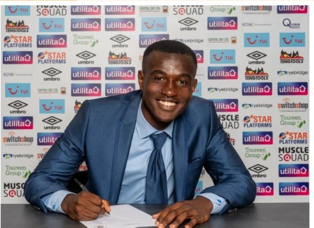 Rwandan-born youngster Claude Kayibanda  signed his first professional development contract with Luton Town. Courtesy