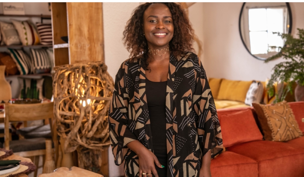 Fashion designer and businesswoman Joselyne Umutoniwase, CEO and founder of Rwanda Clothing.