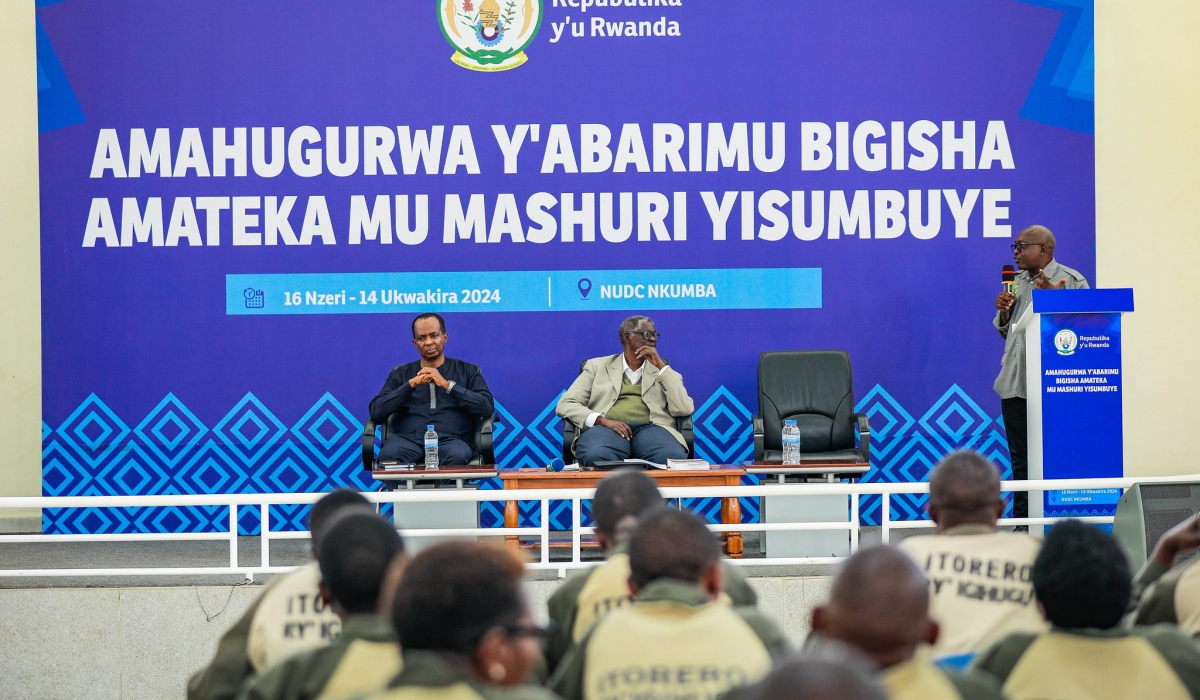 Secondary school history teachers across Rwanda follow panelists during the  training at National Ubutore Development Centre, Nkumba on Monday, September 23. Photos by Craish Bahizi