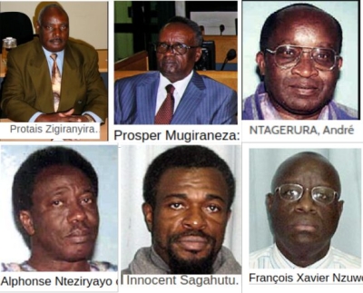 Six convicts of the 1994 Genocide against the Tutsi, Innocent Sagahutu, Francois Xavier Nzuwonemeye, Prosper Mugiraneza, Alphonse Nteziryayo, Andre Ntagerura, Protais Zigiranyirazo.