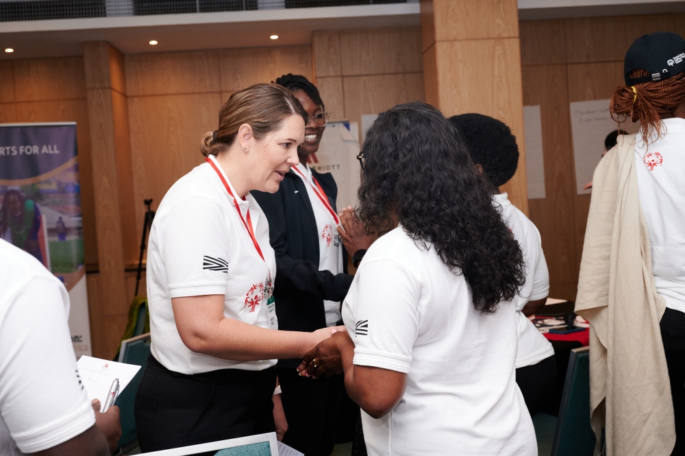 Delegates interact during the continental workshop that focused on expanding Unified Champion Schools (UCS) across Africa. Courtesy