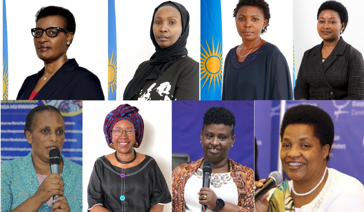 Some of the new female senators. Rwandans are going to be represented by a female majority in the Senate. Courtesy