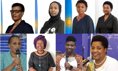 Some of the new female senators. Rwandans are going to be represented by a female majority in the Senate. Courtesy