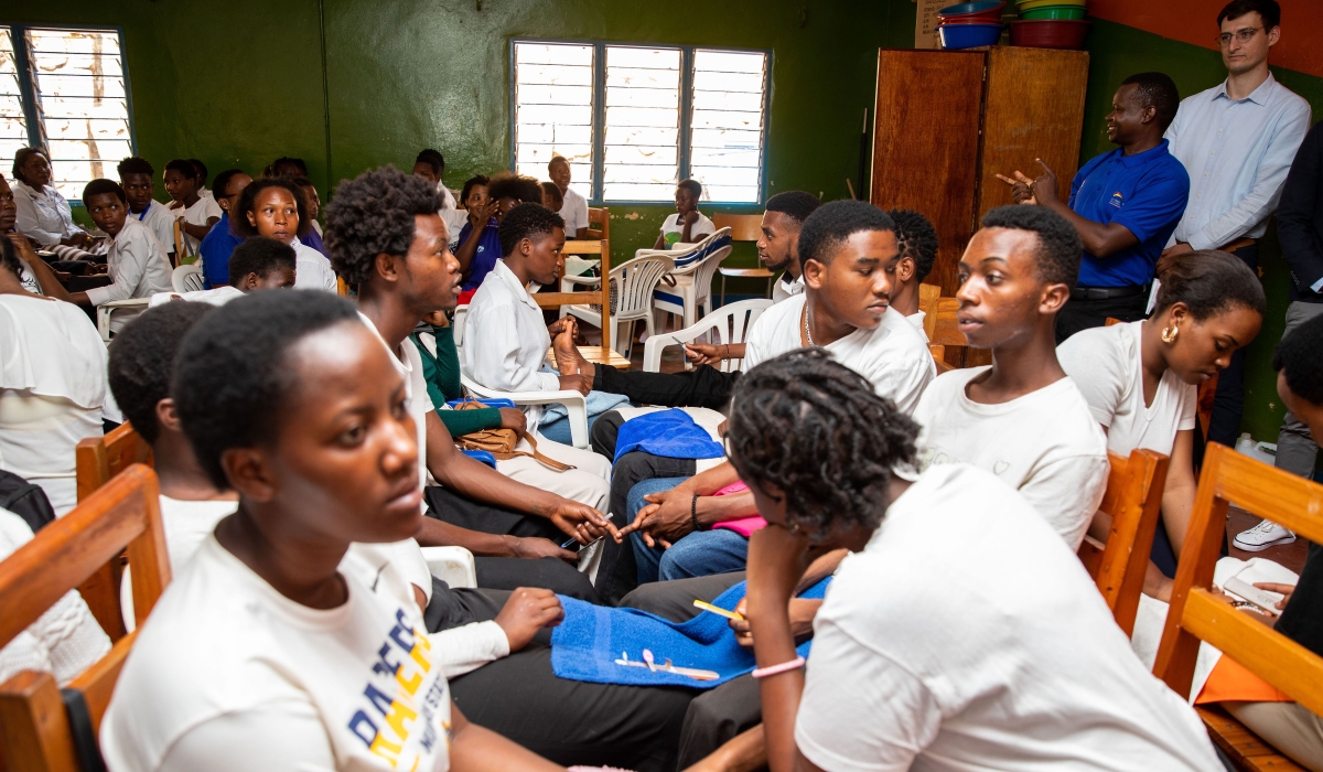 Beneficiaries during the launch of an initiative aimed at providing young deaf women with essential vocational skills in trades such as tailoring, hospitality, and hairdressing. Courtesy