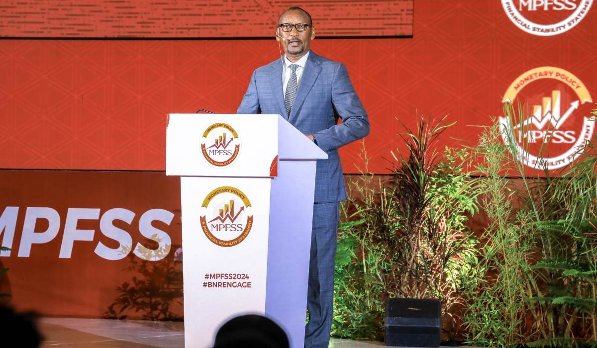 Central Bank Governor John Rwangombwa  presenting the Monetary Policy and Financial Stability Statement (MPFSS), on Wednesday, September 25. Photos by Craish Bahizi