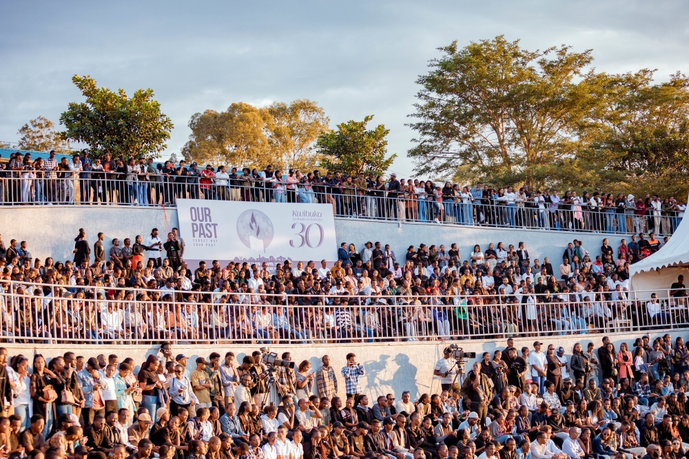 Thousands of youth attend Our Past event, the annual commemoration event to pay tribute to youths that were killed during the 1994 Genocide against the Tutsi. Photo by Dan Gatsinzi