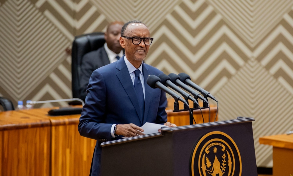 President Paul Kagame addresses new senators during the swearing-in ceremony of Rwanda’s fourth legislature on Thursday, September 26. Courtesy