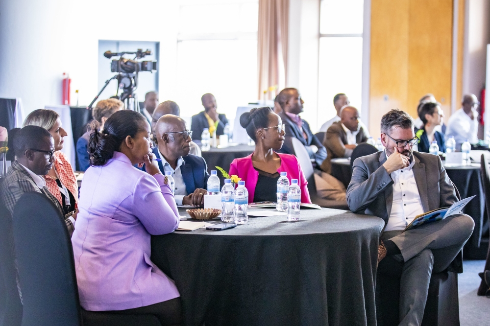 Members of the Network of International Non-Governmental Organisations in Rwanda during their strategy launch on Thursday, September 26. Photo: Emmanuel Dushimimana.