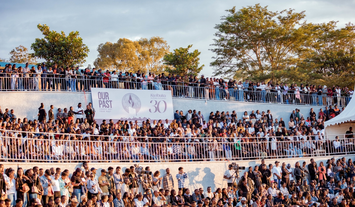 Thousands of youth attend Our Past event, the annual commemoration event to pay tribute to youths that were killed during the 1994 Genocide against the Tutsi. Photo by Dan Gatsinzi