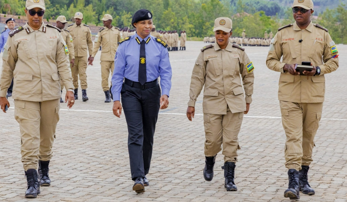 Seychelles’ Prisons Commissioner General, Janet Georges, during a guided visit at  Rwamagana Training School in Gishari  On Wednesday, September 25. Courtesy