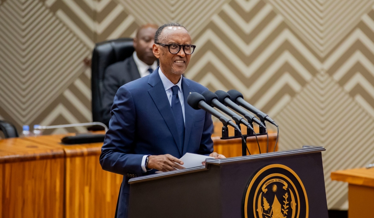 President Paul Kagame addresses new senators during the swearing-in ceremony of Rwanda’s fourth legislature on Thursday, September 26. Courtesy