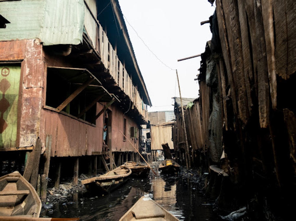 The exterior view of GodBless by Faith Health Clinic in Makoko, Lagos on the 25th January, 2024.