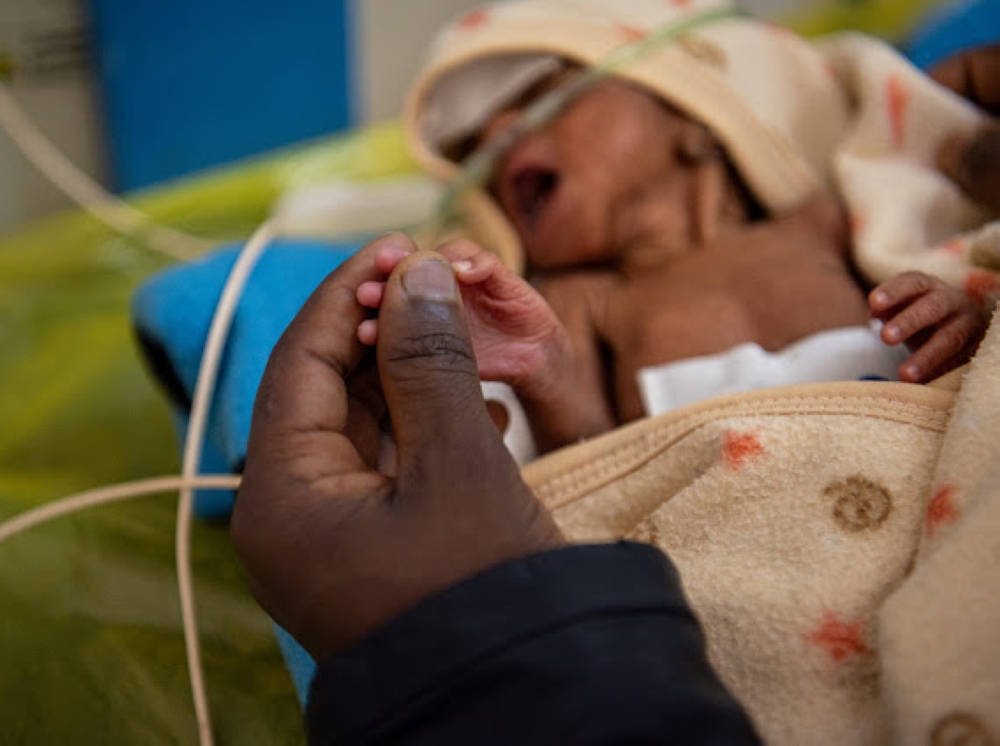 Mother Fatuma Musa (27 years old) and her 14-day daughter, Rahemet Ahmed, at Dessie Referral Hospital.