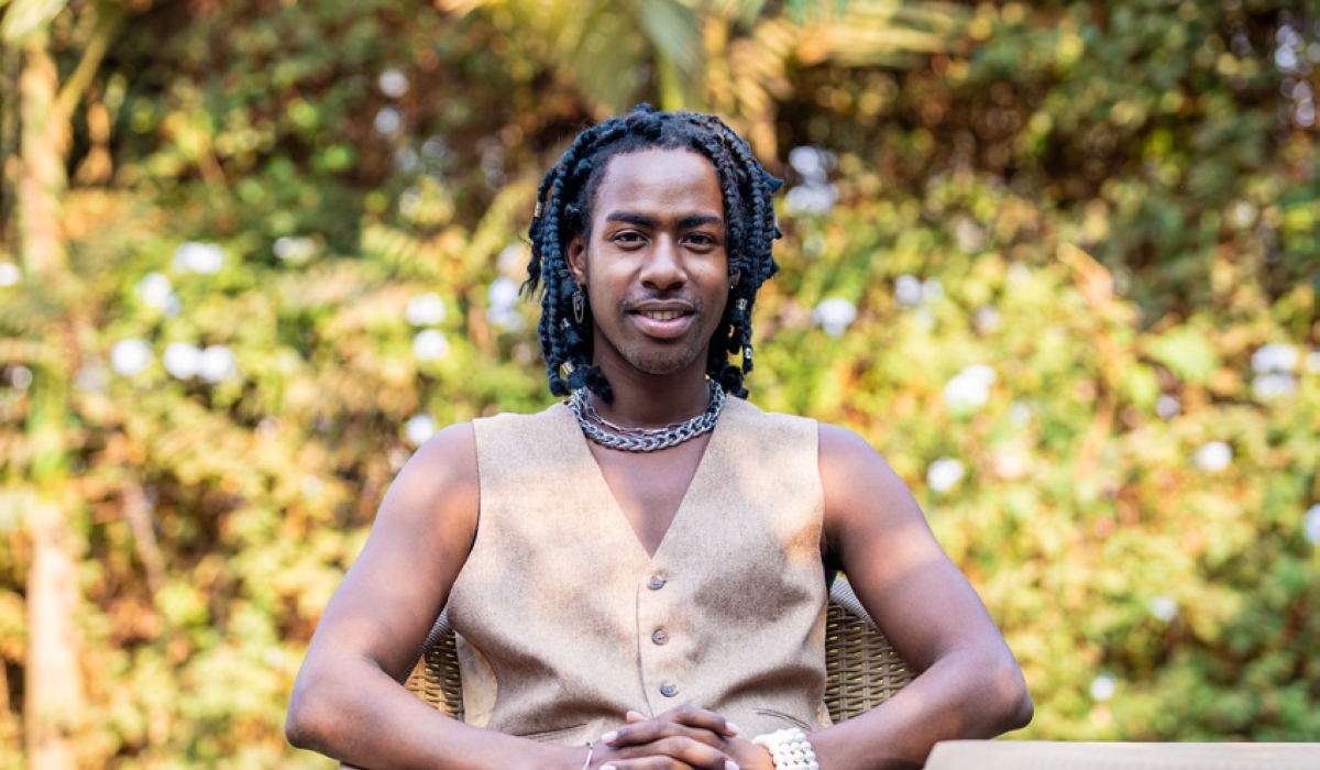 Afro-pop sensation Alik Bulan, born Manoa Ishimwe during the interview with The New Times in Kigali. Photos by Dan Gatsinzi