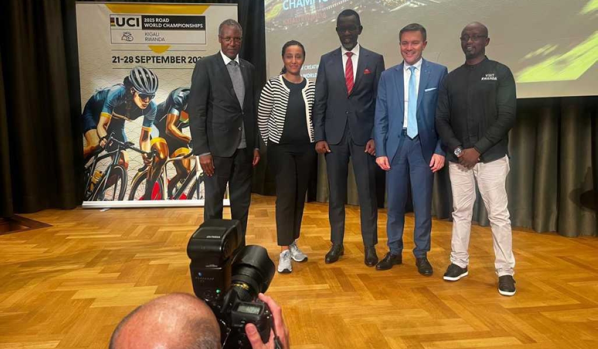 Sports Minister Richard Nyirishema attended the event as UCI officially unveiled the race routes for the 2025 UCI Road World Championship in Rwanda from September 21-28, 2025.