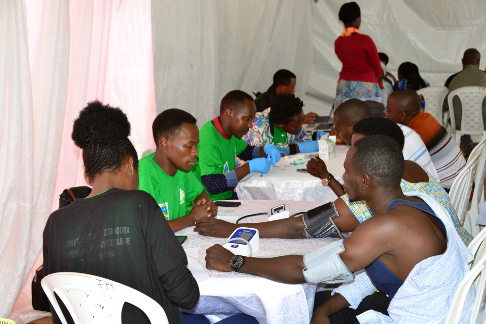 Kigali residents undergo a mass screening exercise of non communicable desease. Rwanda marks the World Heart Day, which is observed on September 29 every year to raise awareness about cardiovascular diseases.