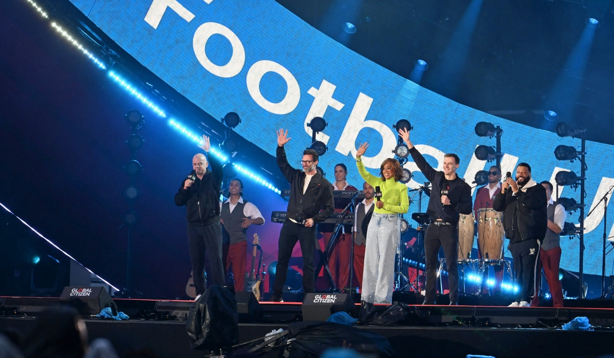 FIFA President Infantino (L) at Global Citizen Festival in Central Park, New York. Internet