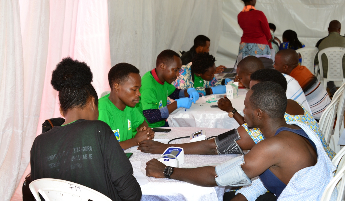 Kigali residents undergo a mass screening exercise of non communicable desease. Rwanda marks the World Heart Day, which is observed on September 29 every year to raise awareness about cardiovascular diseases.