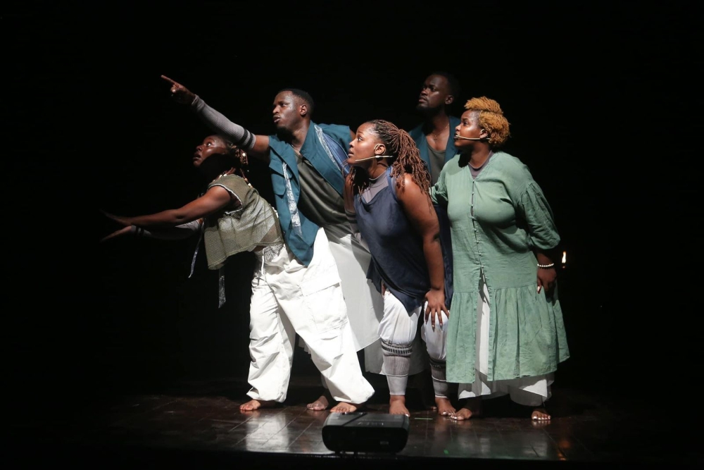 Mashirika players perform over the weekend at the World Culture Festival Karachi 2024 which is underway in Pakistan .Courtesy