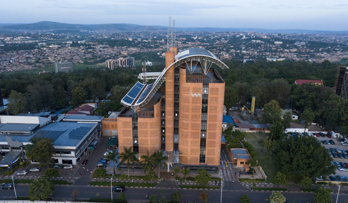 Aerial view of I&M Bank headquarters in Nyarugenge Distict. Courtesy