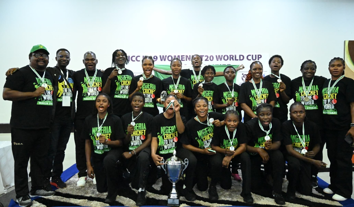 Nigeria show off their champion medals after winning the ICC U19 Women&#039;s T20 World Cup Africa Qualifier in Kigali to secure a ticket to Malaysia. All photos courtesy