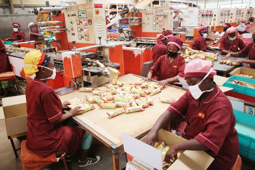 Workers on duty at ADMA industries at Kigali Special Economic Zone. Photo by Craish Bahizi