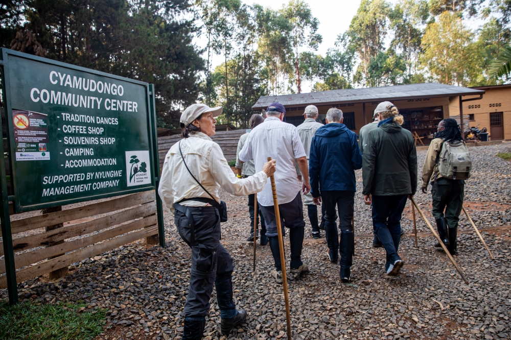 A group of tourists during a visit to Cyamudongo, a fragmented forest near Nyungwe National Park. Rwanda Development Board and the Ministry of Health reaffirmed their commitment to ensure the safety and security of tourists and investors in the country on September 27. PHOTO BY WILLY MUCYO