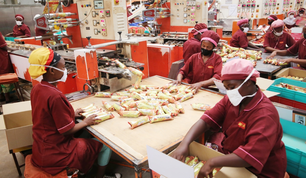 Workers on duty at ADMA industries at Kigali Special Economic Zone. Photo by Craish Bahizi