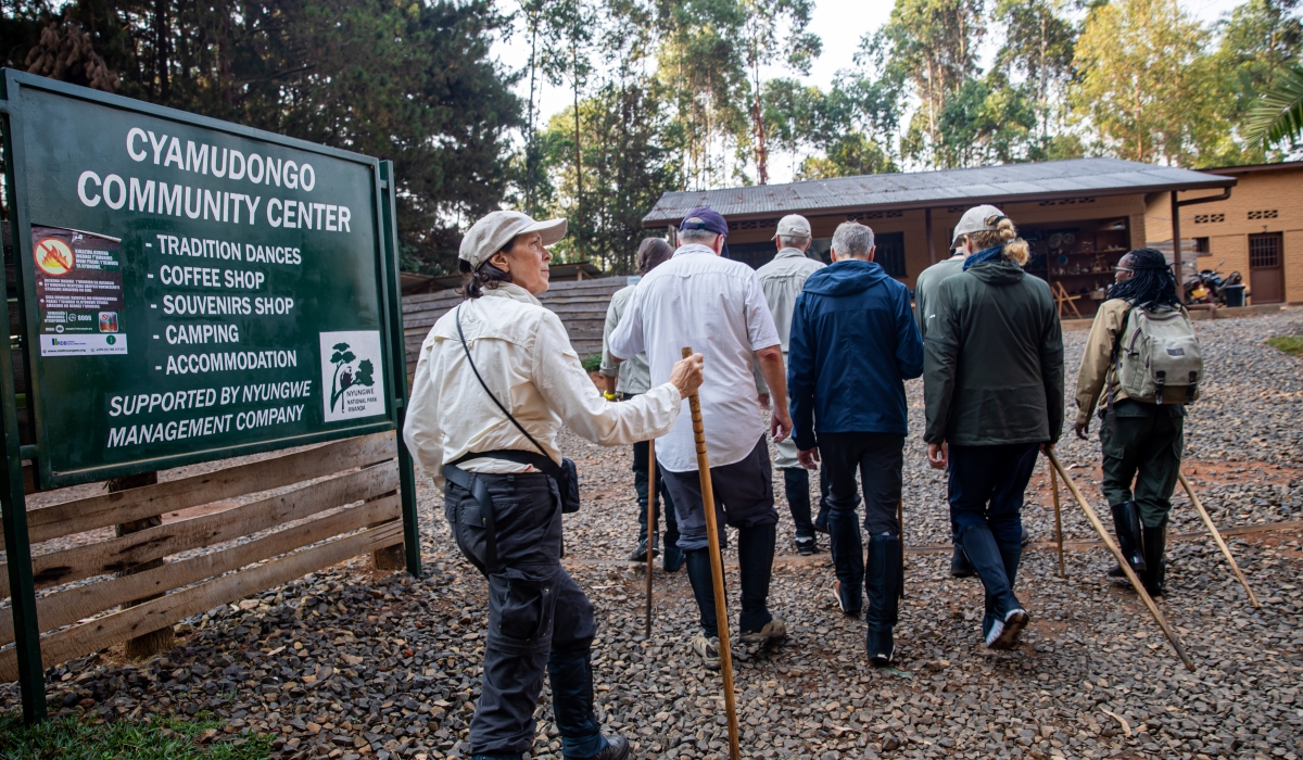 A group of tourists during a visit to Cyamudongo, a fragmented forest near Nyungwe National Park. Rwanda Development Board and the Ministry of Health reaffirmed their commitment to ensure the safety and security of tourists and investors in the country on September 27. PHOTO BY WILLY MUCYO