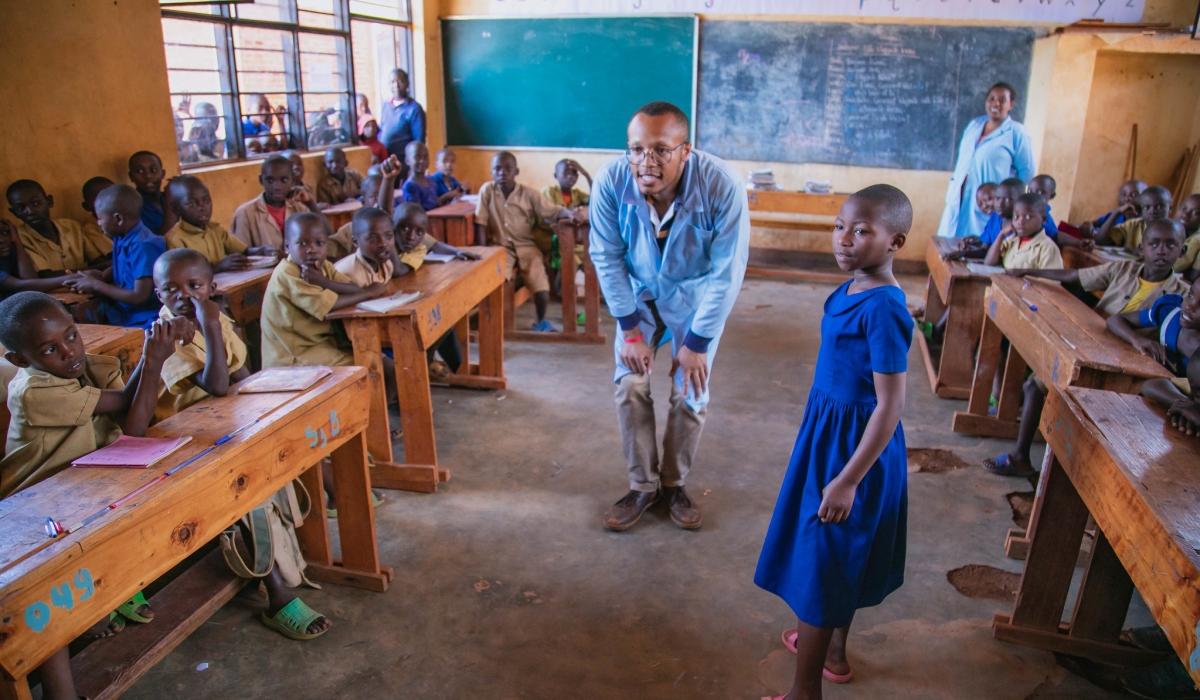 A teacher during a class at Ntendezi Primary school in Nyamasheke. As World Teachers&#039; Day 2024 is marked on  October 5, teachers in Rwanda are affected by five pressing issues.