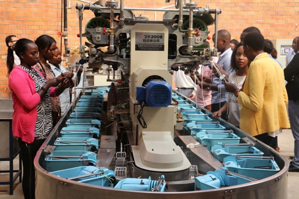 Workers reeling silk filaments at  Rwanda Silk Processing Factory. Rwanda’s only silk factory is yet to receive another investor years after the exit of Heworks, a Korean firm that was operating the facility until 2021 when it folded operations. File