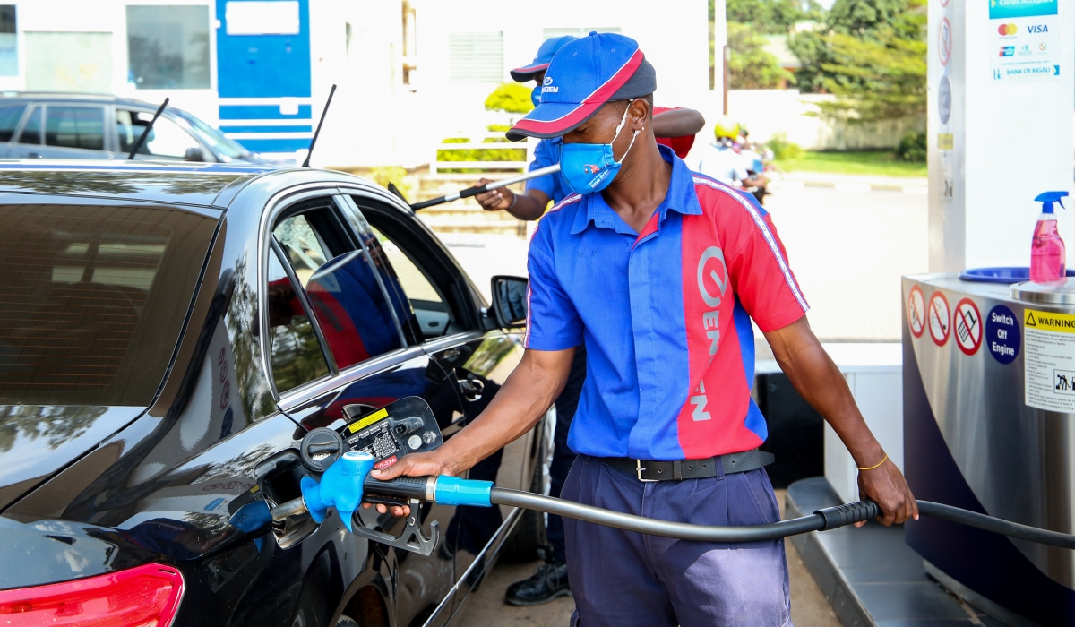 RURA has announced new fuel prices, with gasoline now set at Rwf1,574 per litre and diesel at Rwf1,576 per litre. File