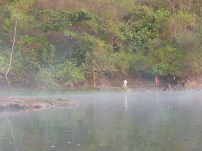 Some people swim in the hot spring in Nyakabuye Sector in Rusizi District. Rwanda is exploring the use of geothermal energy, a form of heat from the Earth&#039;s core. Sam Ngendahimana