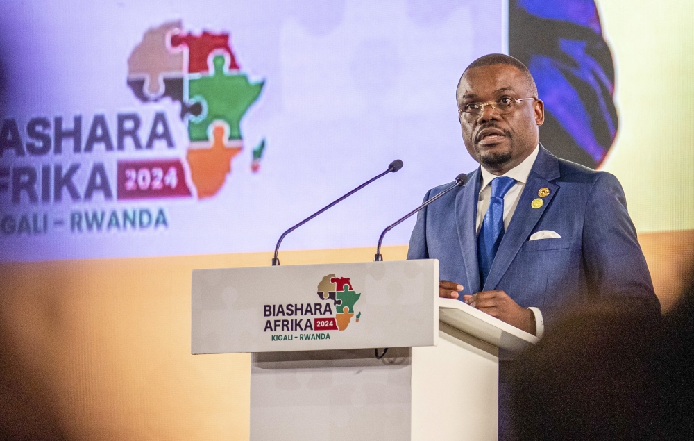 The Director General of The Africa Centres for Disease Control and Prevention, Dr. Jean Kaseya during the official opening of Biashara Afrika 2024 in Kigali on Wednesday, October 9. Photo by Dan Gatsinzi