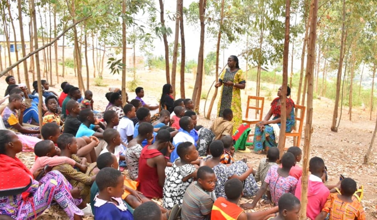 Some of the 171 teen mothers in Ruhango District. Photo/Courtesy.