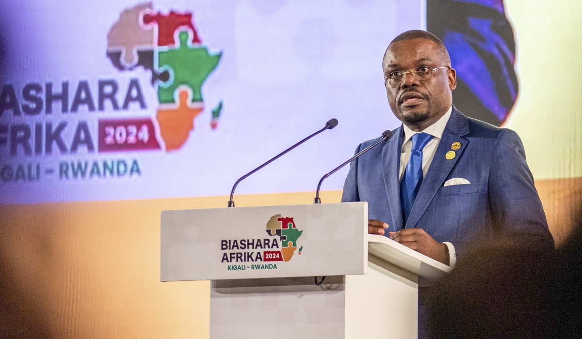 The Director General of The Africa Centres for Disease Control and Prevention, Dr. Jean Kaseya during the official opening of Biashara Afrika 2024 in Kigali on Wednesday, October 9. Photo by Dan Gatsinzi