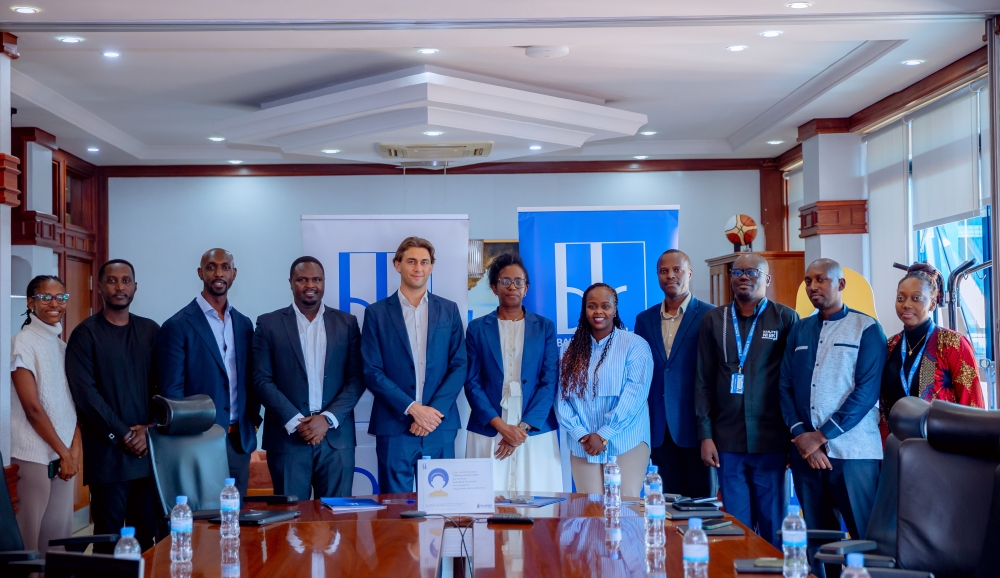 Kivu Choice Ltd and Bank of Kigali Officials pose for a Photo during the signing of the partnership agreement on October 10, Credit Photos by Craish Bahizi