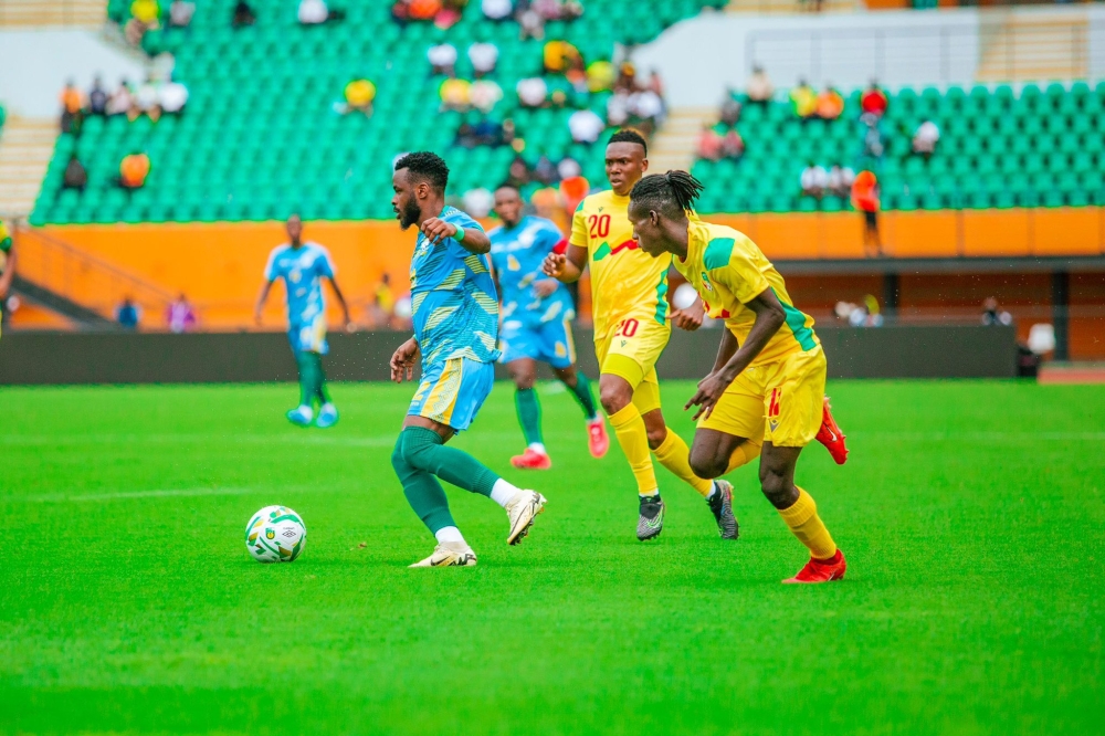 Benin thrashed Amavubi 3-0 at Stade Felix Houphouet-Boigny in Abidjan on Friday, October 11 in an AFCON 2025 qualifier game. Courtesy