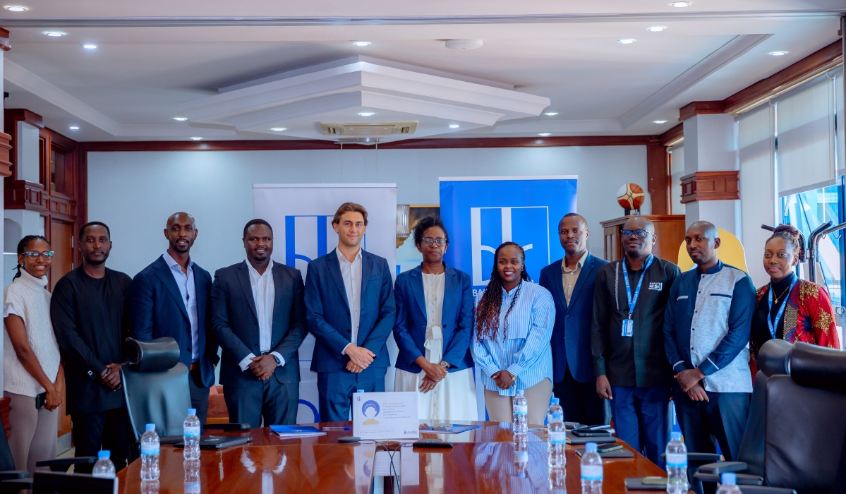 Kivu Choice Ltd and Bank of Kigali Officials pose for a Photo during the signing of the partnership agreement on October 10,