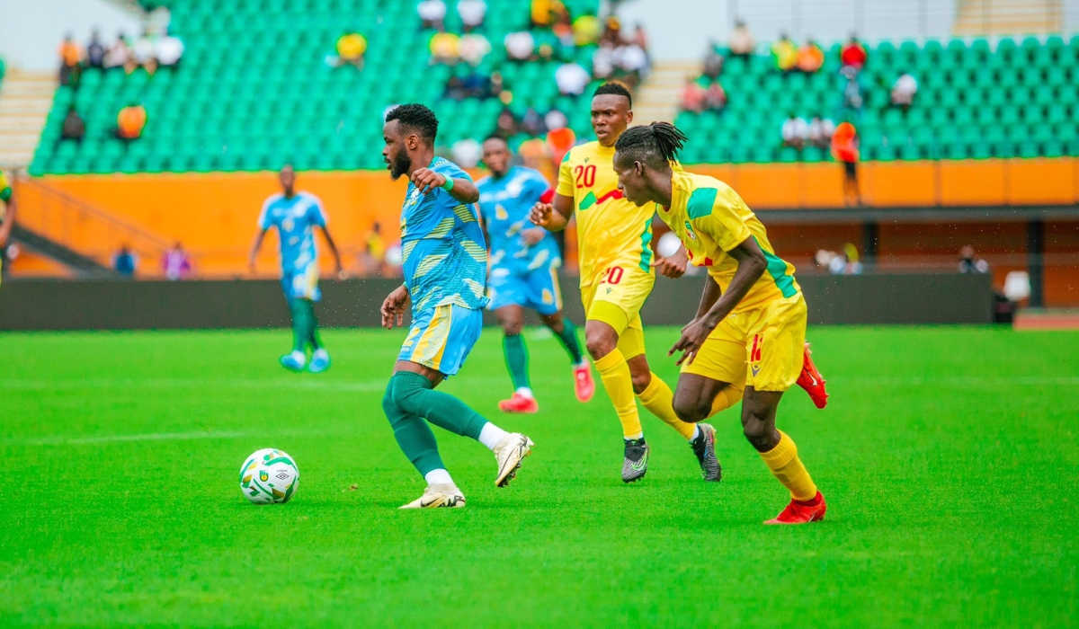 Benin thrashed Amavubi 3-0 at Stade Felix Houphouet-Boigny in Abidjan on Friday, October 11 in an AFCON 2025 qualifier game. Courtesy