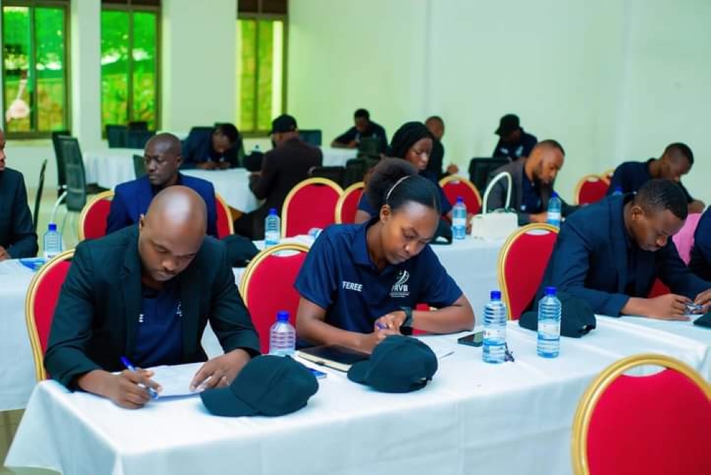 Rwanda’s volleyball referees during a two-day retreat aimed at sharpening their skills towards improved officiating ahead of the forthcoming 2024-2025 volleyball season